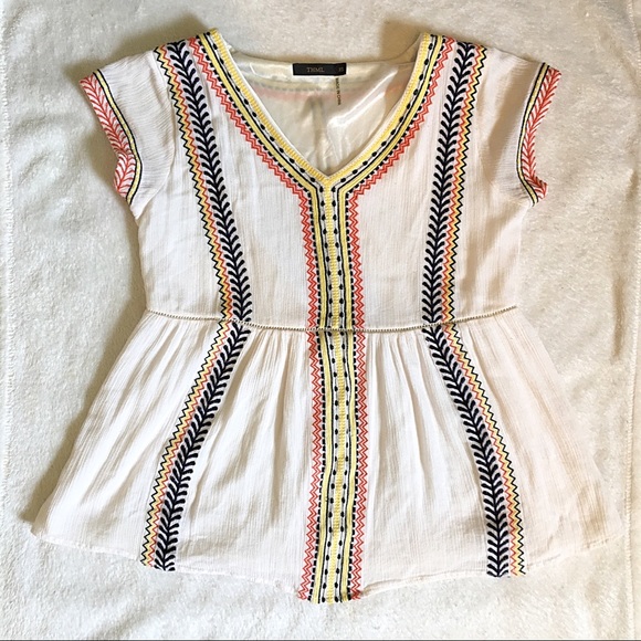 THML Tops - Boho Embroidered top size xsmall